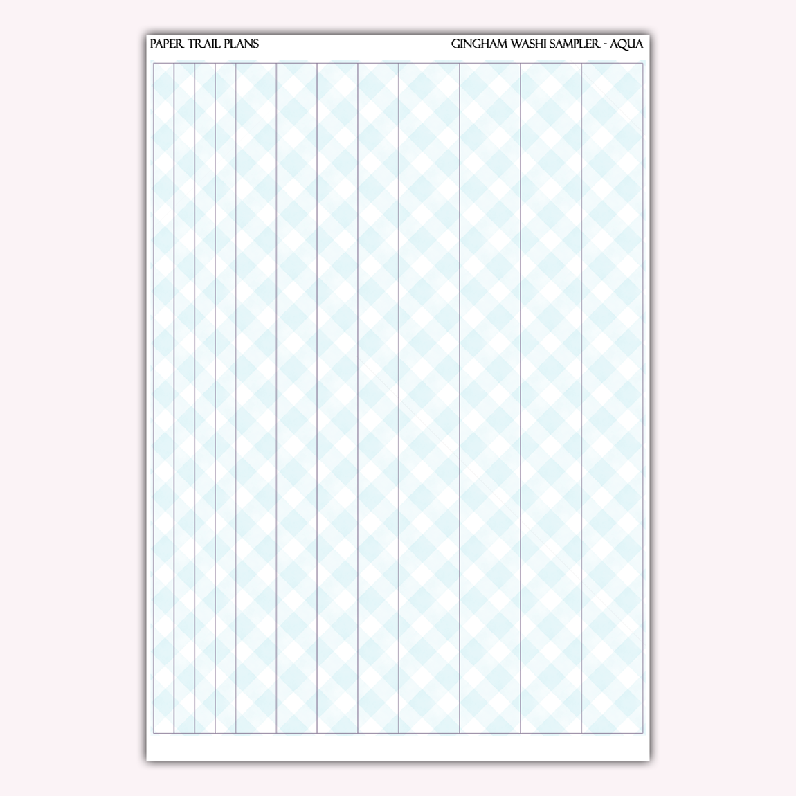 Gingham Washi Samplers *NEW WASHI PAPER OPTION!*