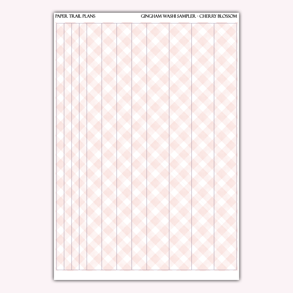 Gingham Washi Samplers *NEW WASHI PAPER OPTION!*