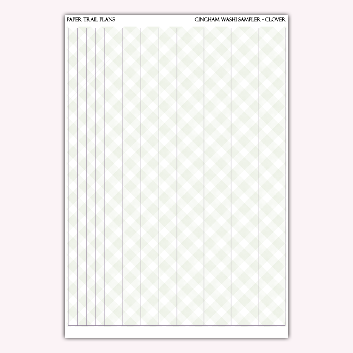 Gingham Washi Samplers *NEW WASHI PAPER OPTION!*