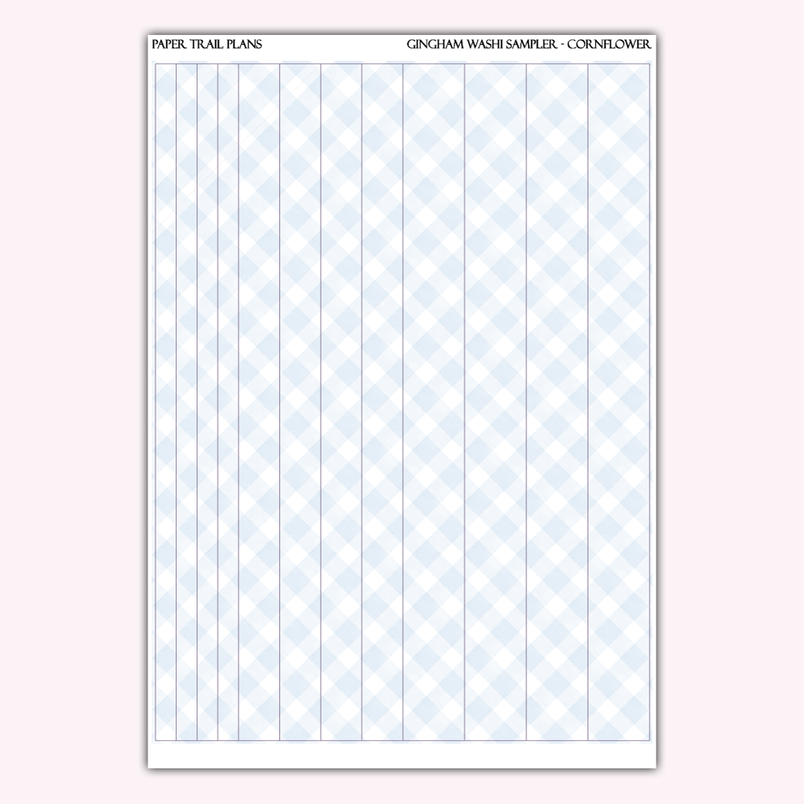 Gingham Washi Samplers *NEW WASHI PAPER OPTION!*