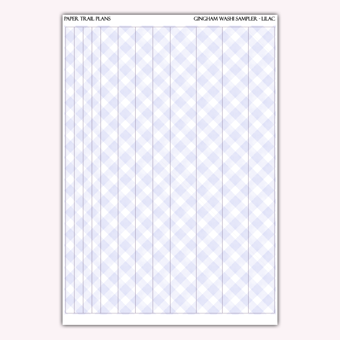 Gingham Washi Samplers *NEW WASHI PAPER OPTION!*