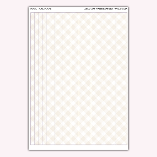 Gingham Washi Samplers *NEW WASHI PAPER OPTION!*