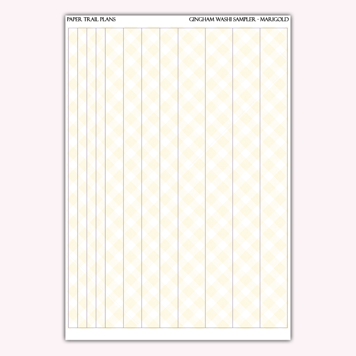 Gingham Washi Samplers *NEW WASHI PAPER OPTION!*