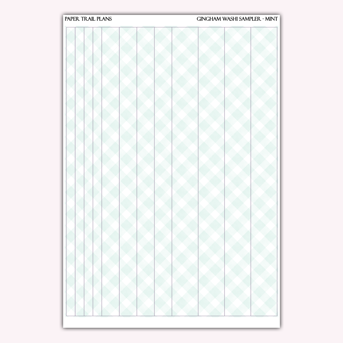 Gingham Washi Samplers *NEW WASHI PAPER OPTION!*