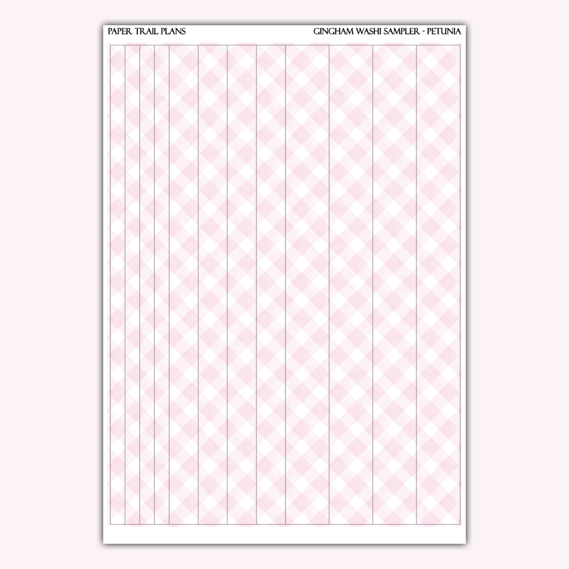 Gingham Washi Samplers *NEW WASHI PAPER OPTION!*