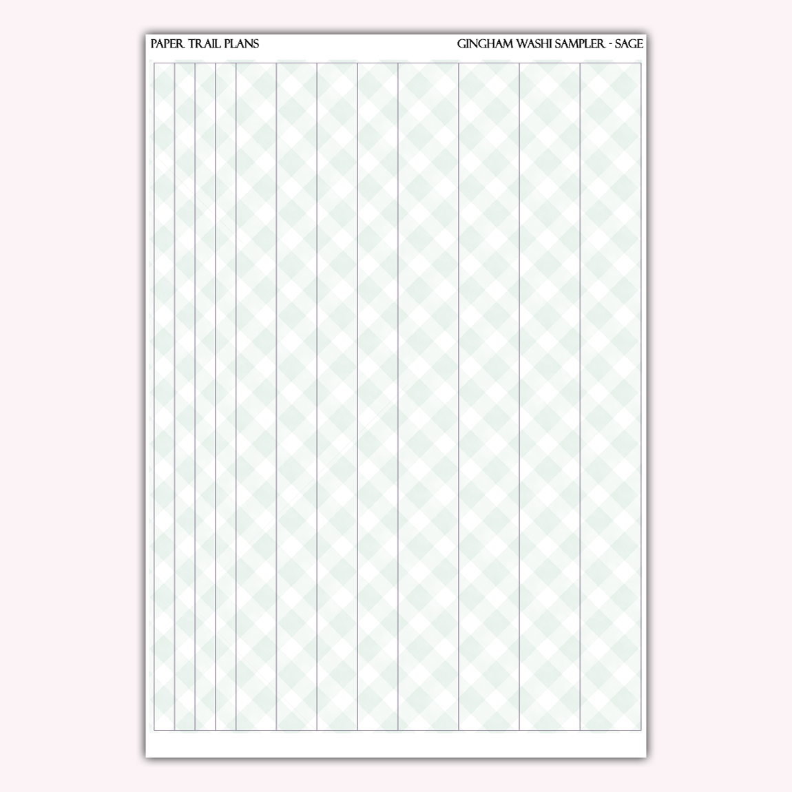 Gingham Washi Samplers *NEW WASHI PAPER OPTION!*
