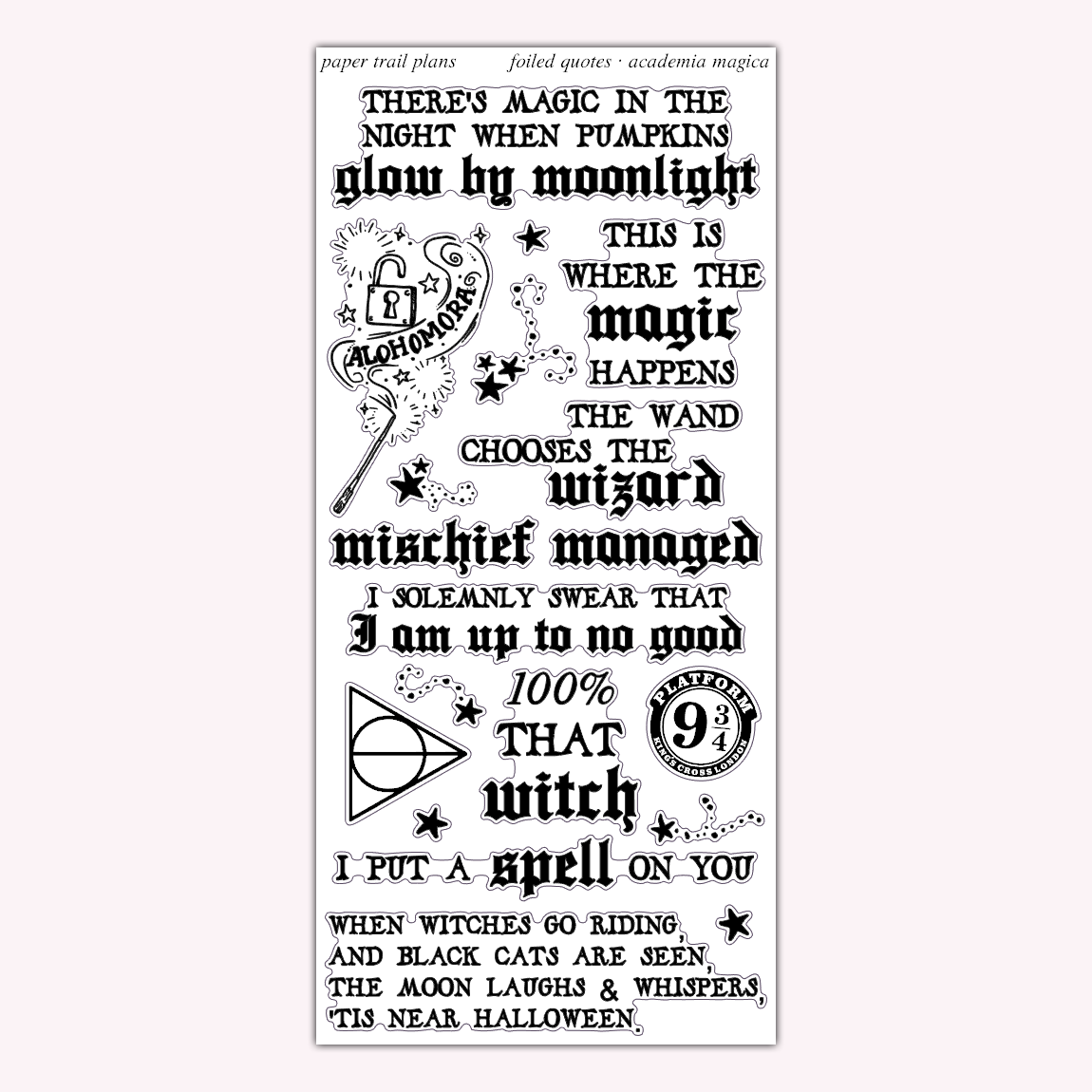 Academia Magica - Foiled Quotes