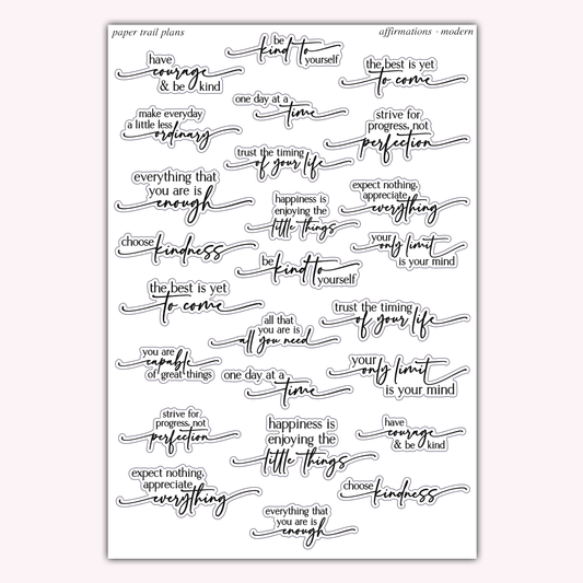 Affirmations - Modern