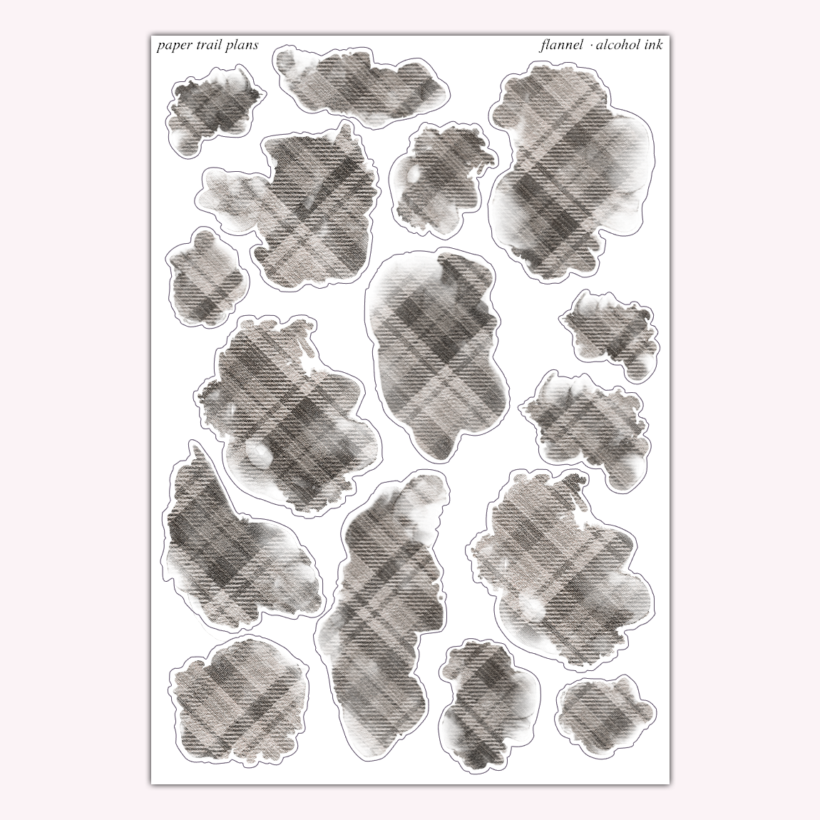 Alcohol Ink - Flannel