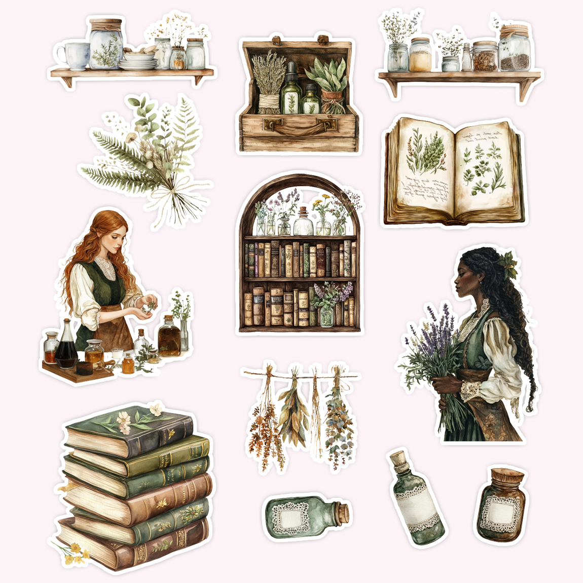 Apothecary Die Cut Sticker Set
