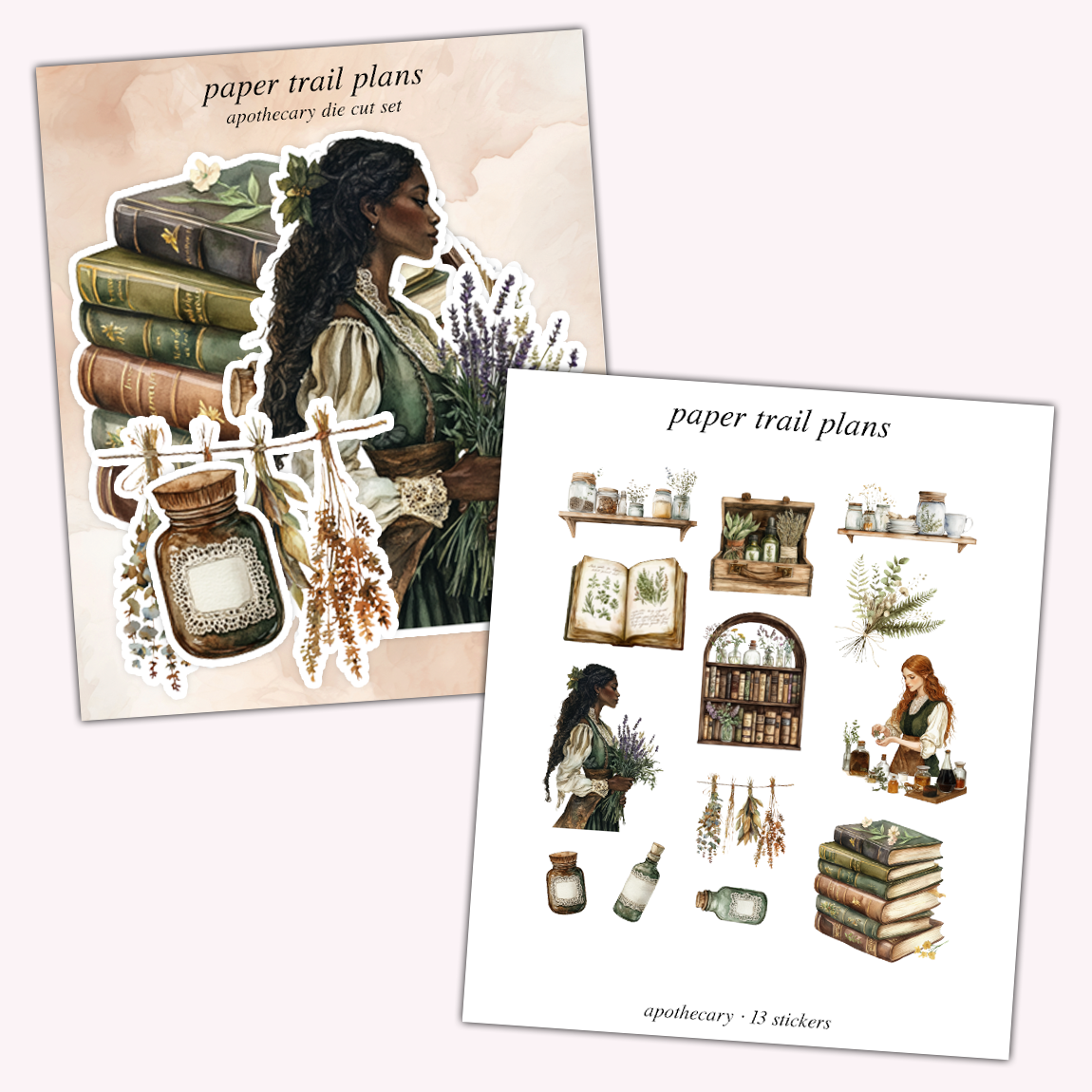 Apothecary Die Cut Sticker Set