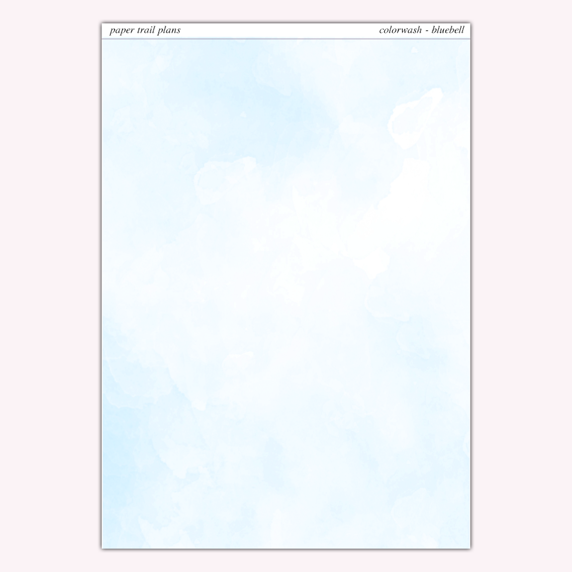 Full Sheet Colorwashes - Spring Palette