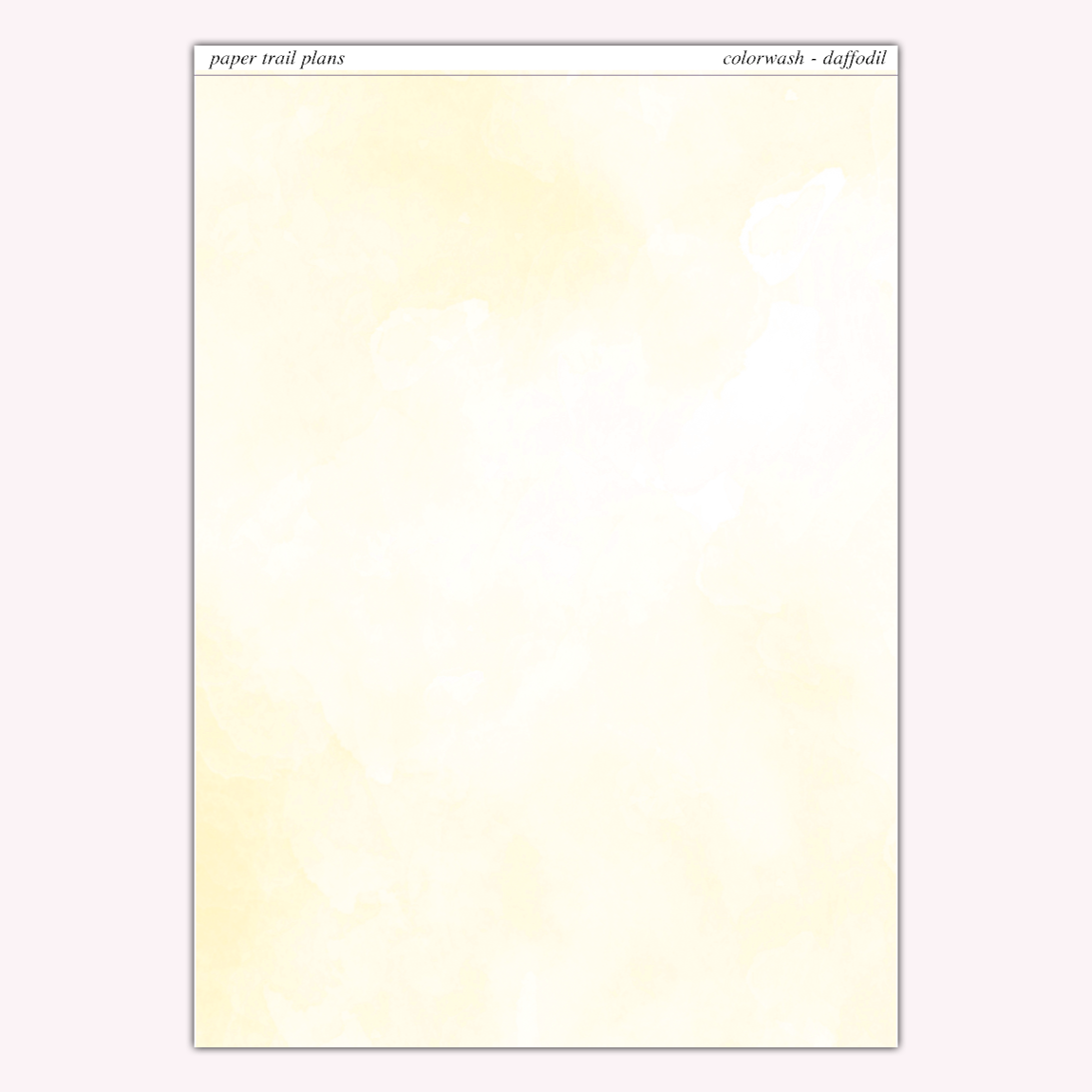 Full Sheet Colorwashes - Spring Palette