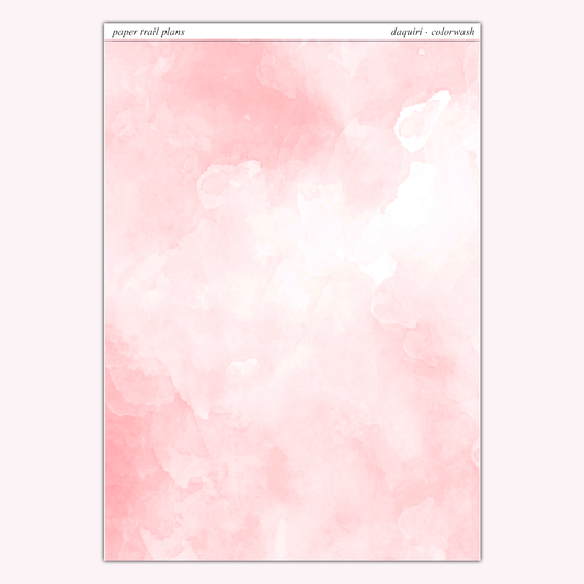 Full Sheet Colorwashes - Summer Palette