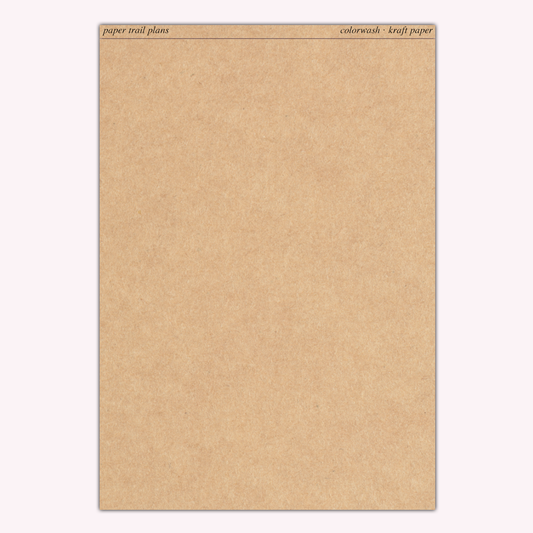 Full Sheet Colorwash - Kraft Paper