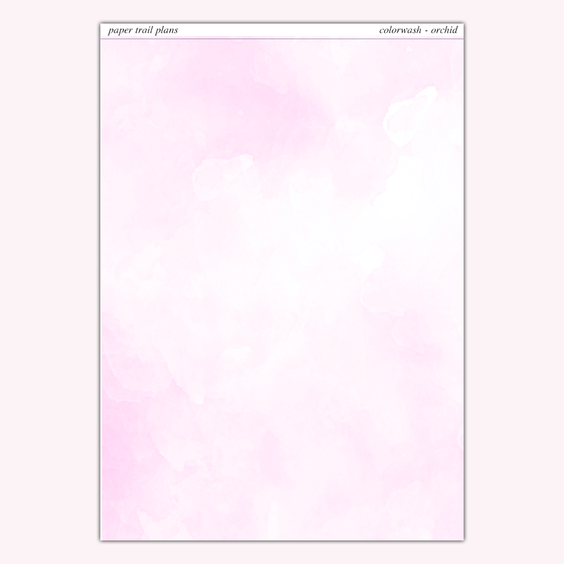 Full Sheet Colorwashes - Spring Palette