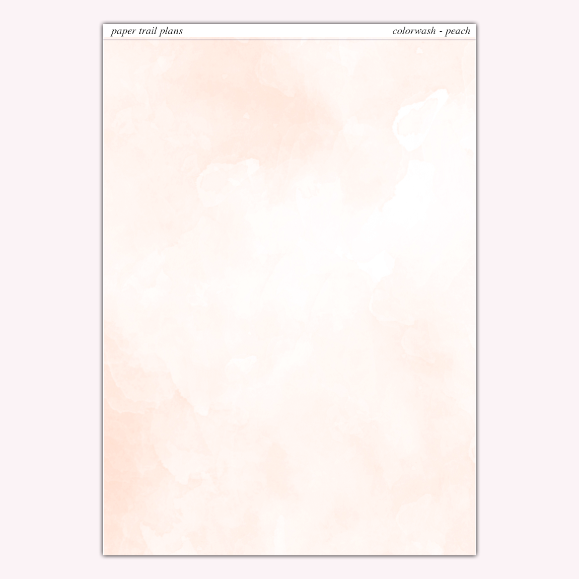 Full Sheet Colorwashes - Spring Palette