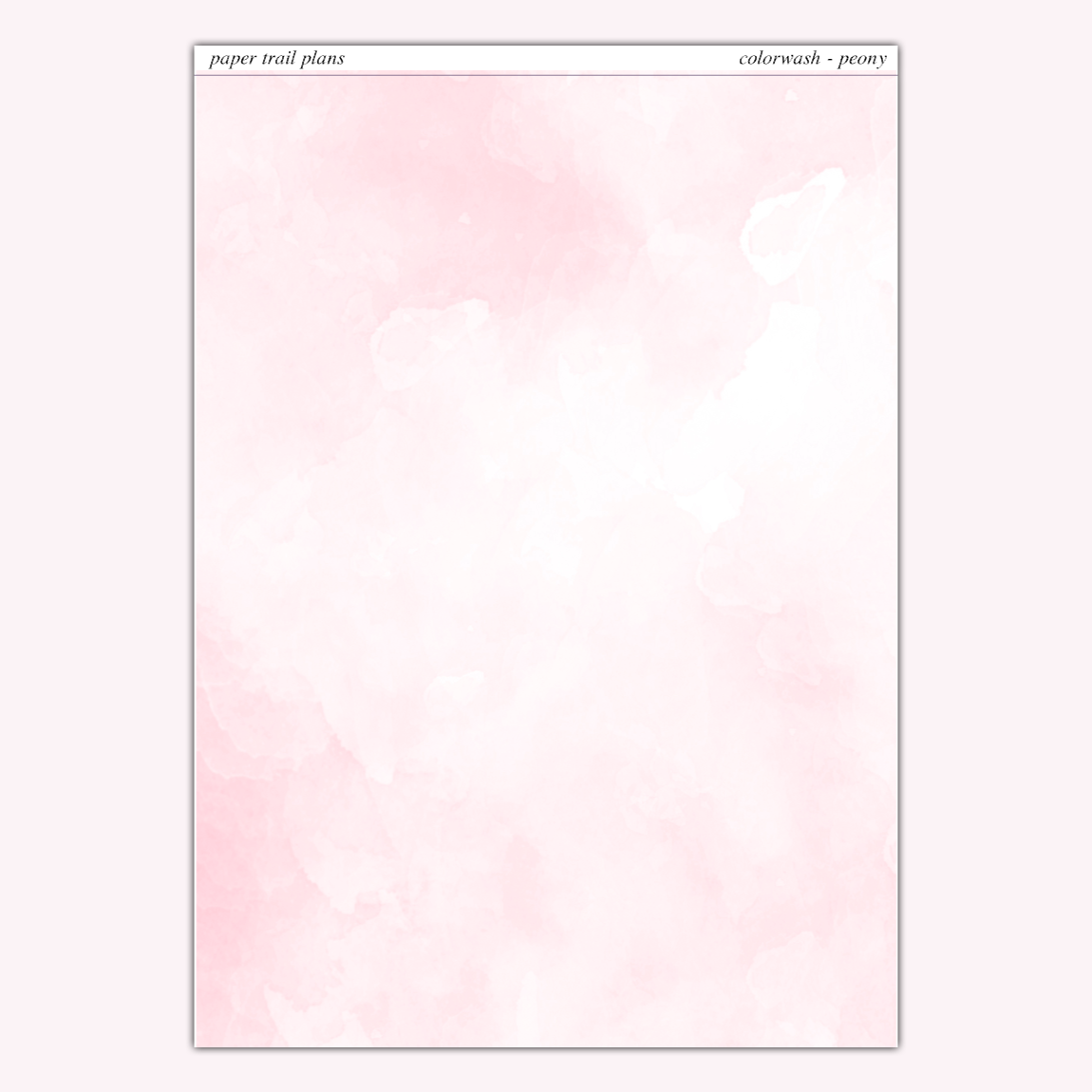 Full Sheet Colorwashes - Spring Palette