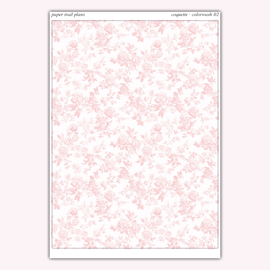 Coquette - Full Sheet Colorwash 02