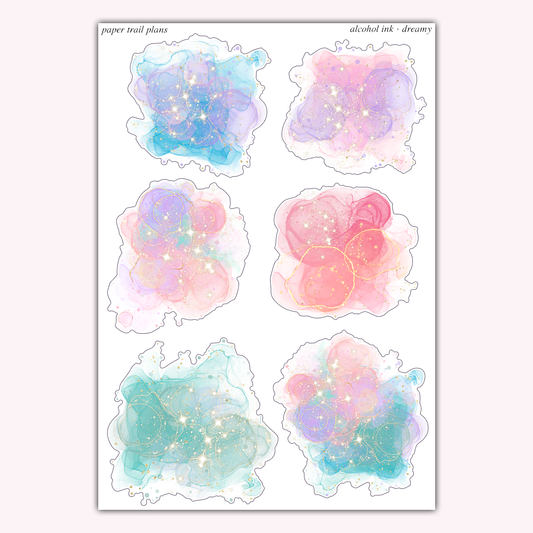 Dreamy - Alcohol Ink