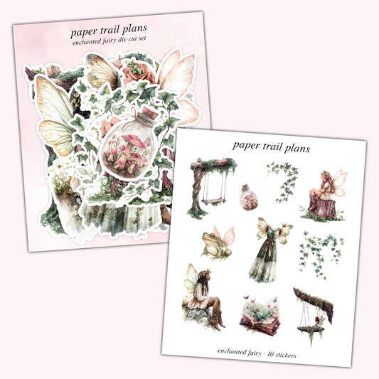 Enchanted Fairy Die Cut Sticker Set
