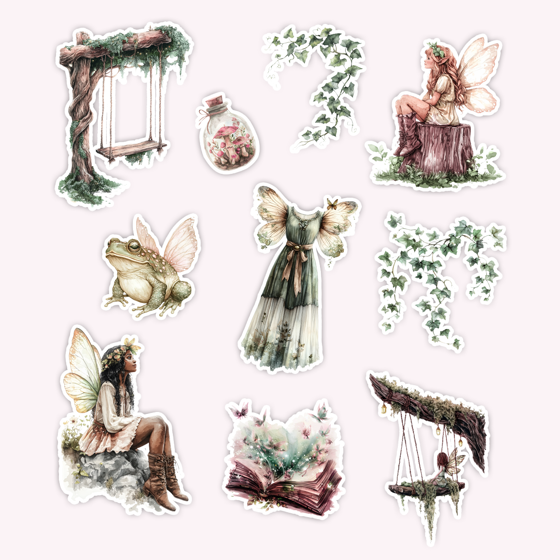 Enchanted Fairy Die Cut Sticker Set