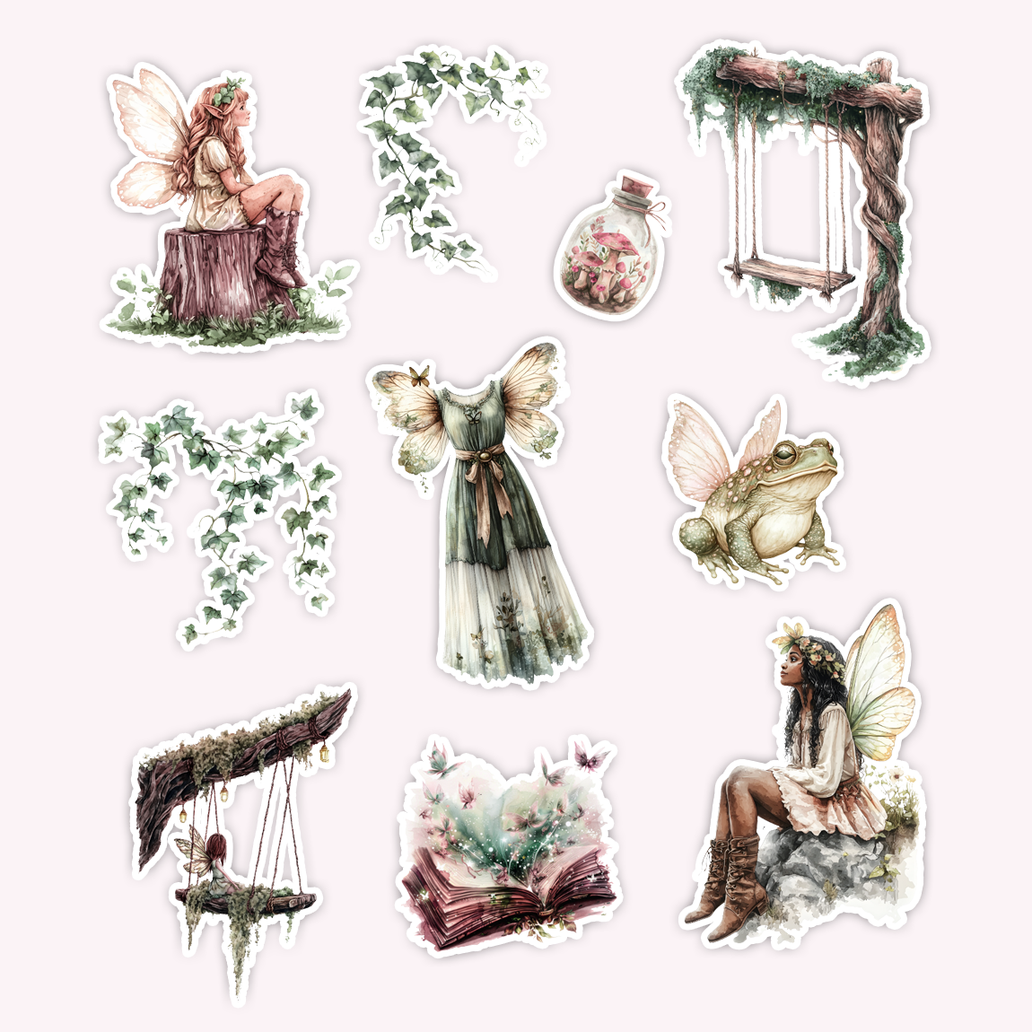 Enchanted Fairy Die Cut Sticker Set