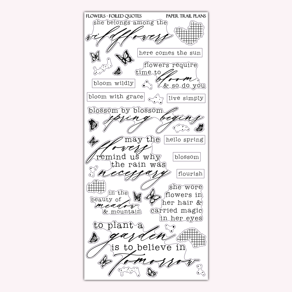 Flowers Foiled Quotes