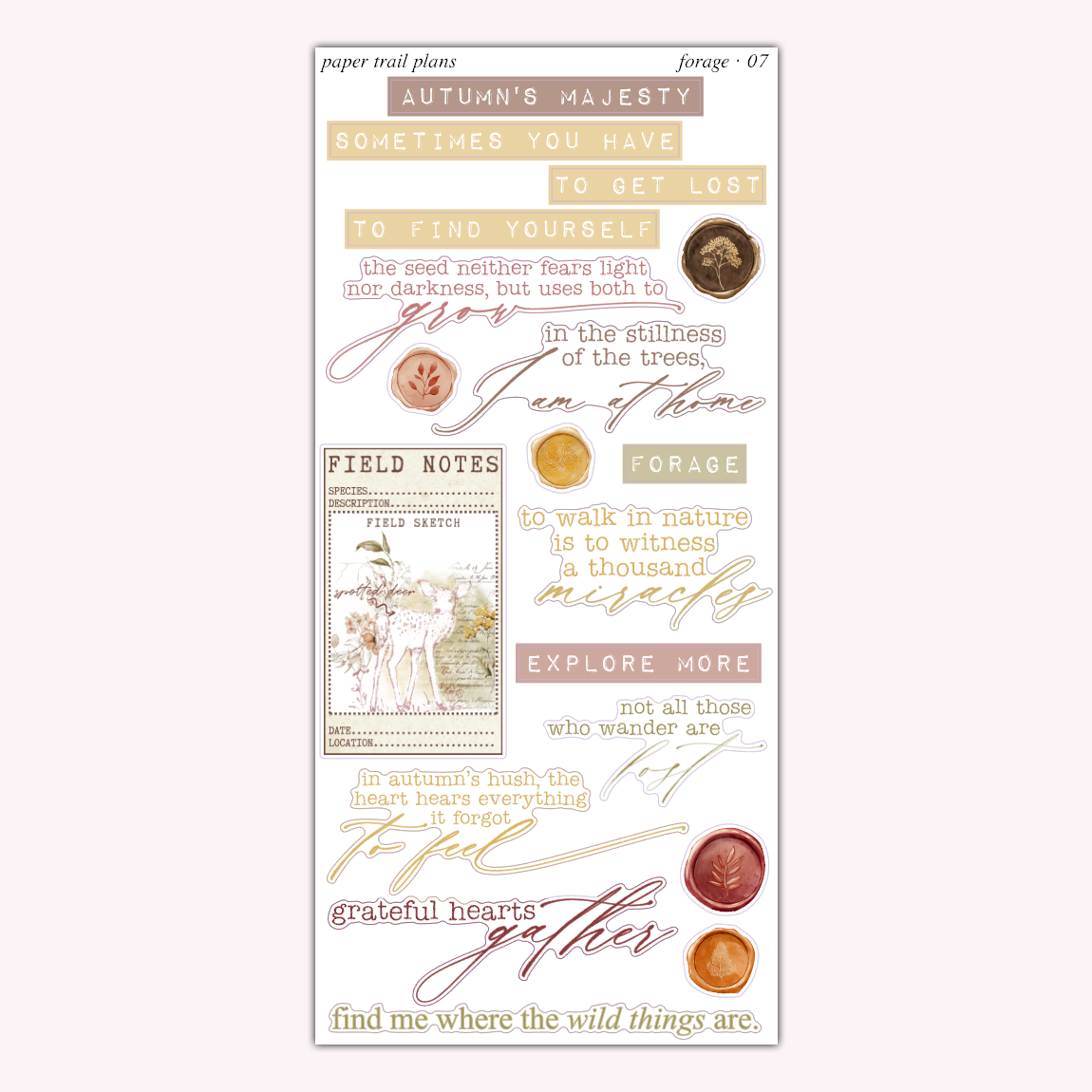 Forage Journaling Collection