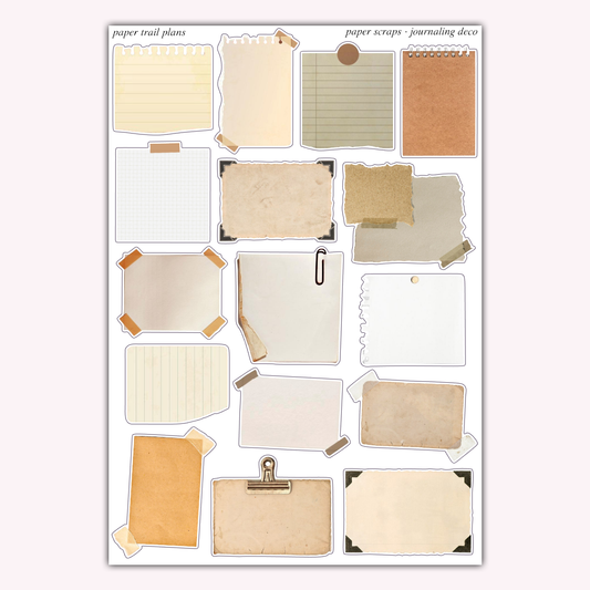 Journaling Deco - Paper Scraps