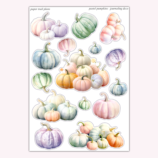 Journaling Deco - Pastel Pumpkins