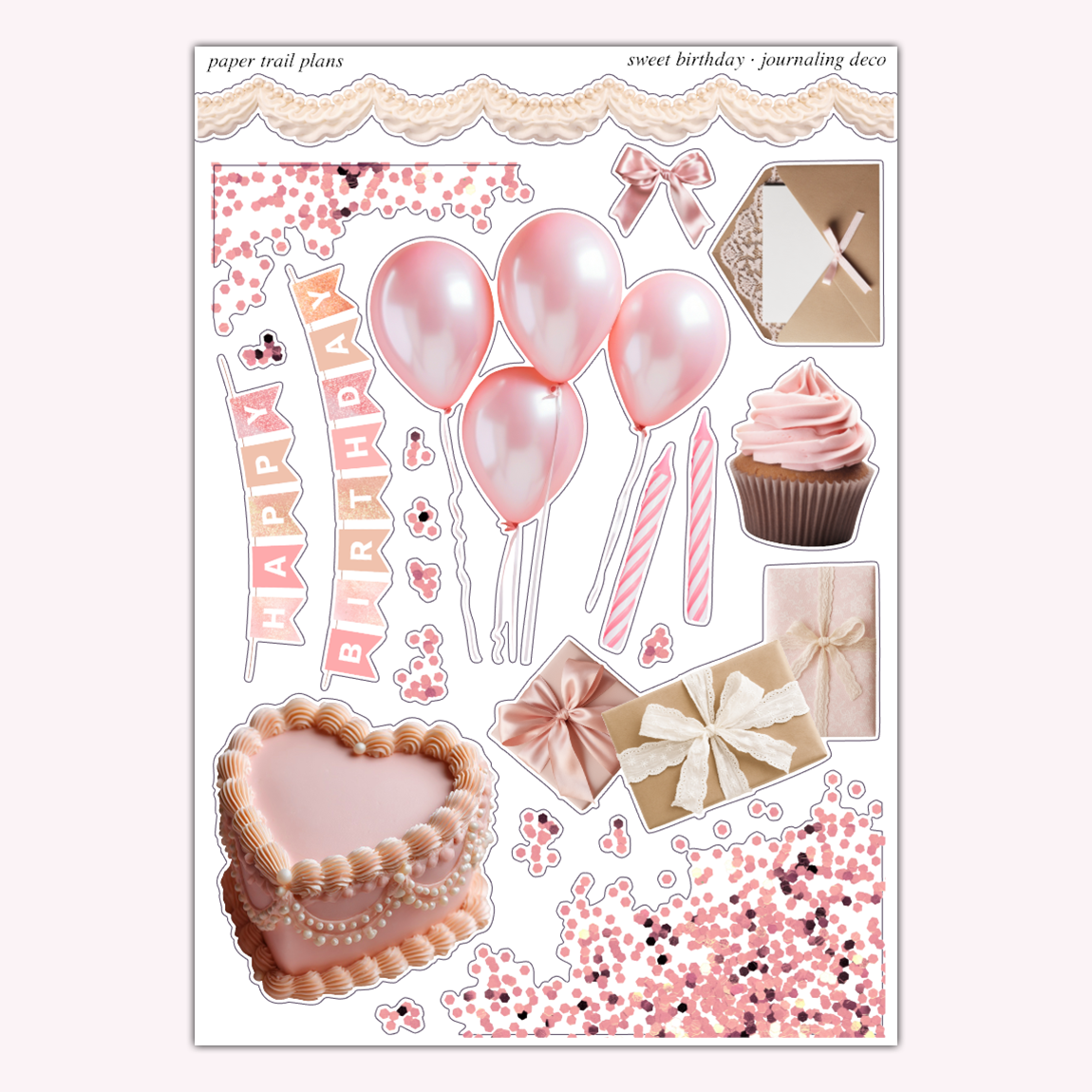 Journaling Deco - Sweet Birthday