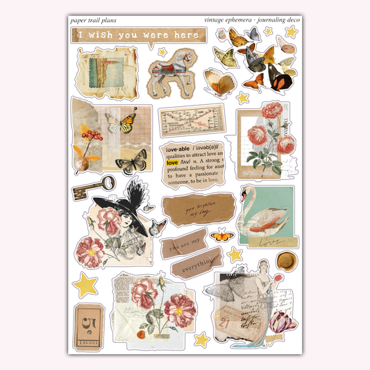 Journaling Deco - Vintage Ephemera