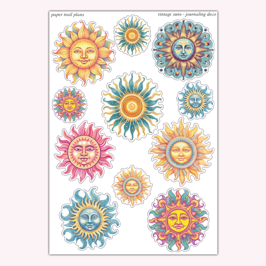 Journaling Deco - Vintage Suns