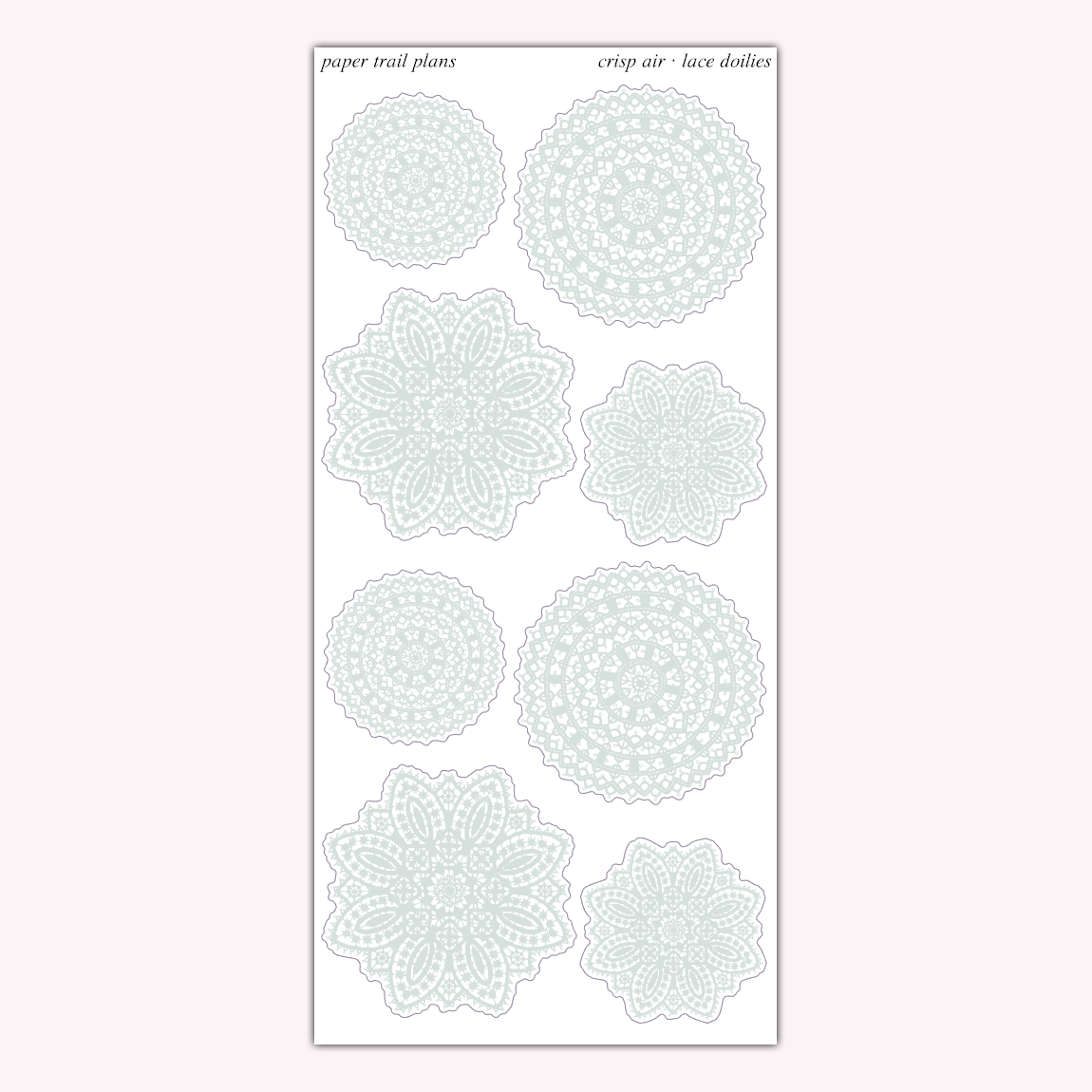Lace Doilies - Autumn Palette