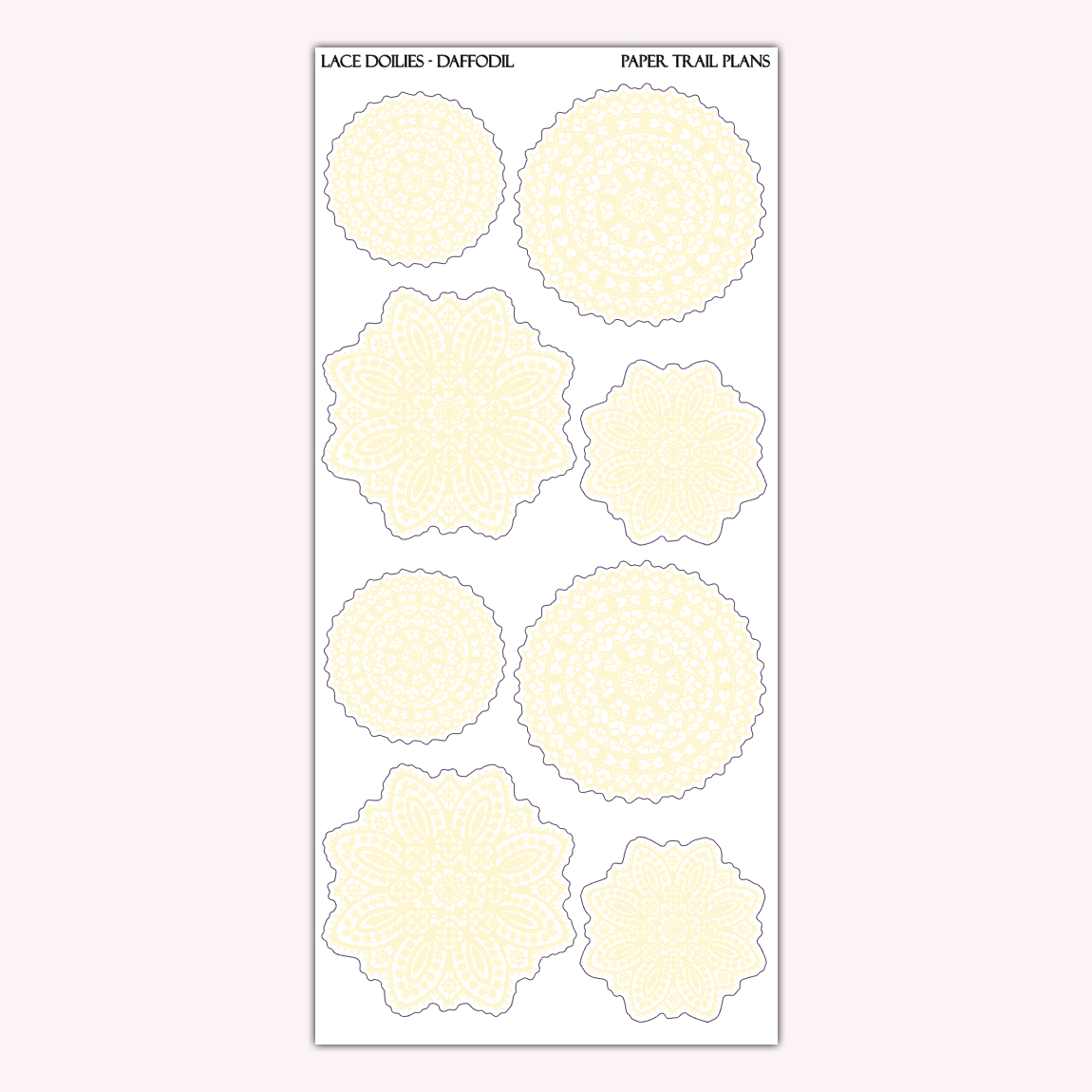 Lace Doilies - Spring Palette