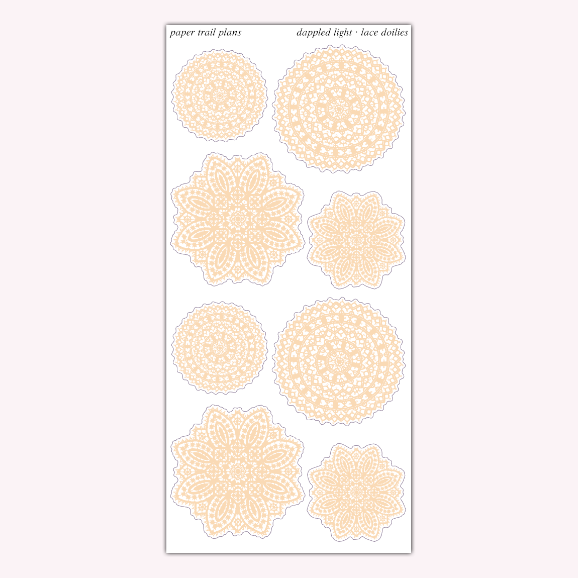 Lace Doilies - Autumn Palette