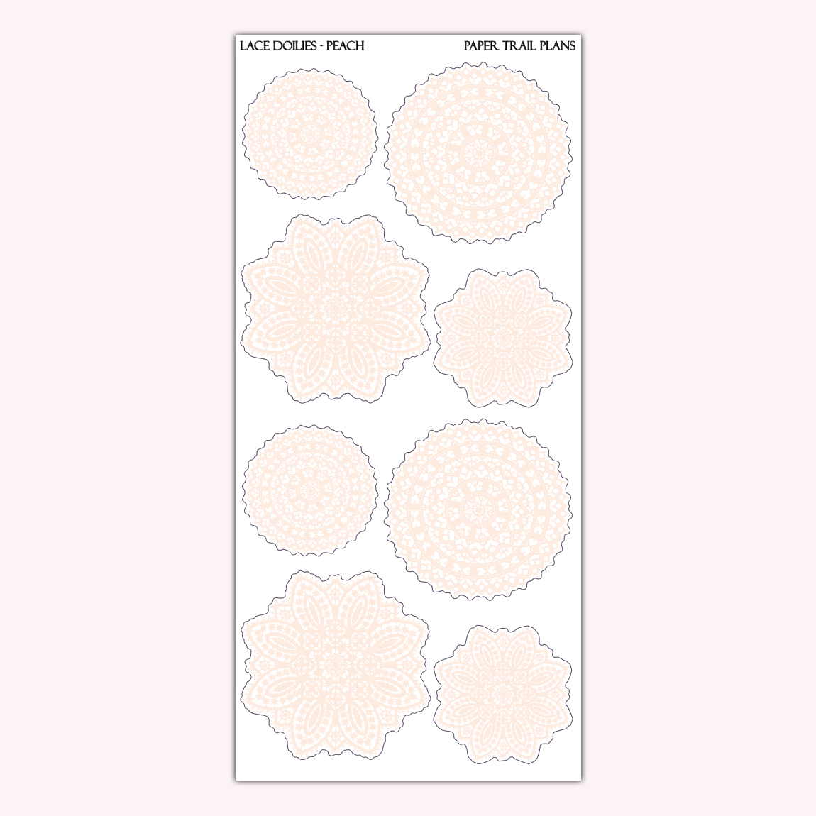 Lace Doilies - Spring Palette