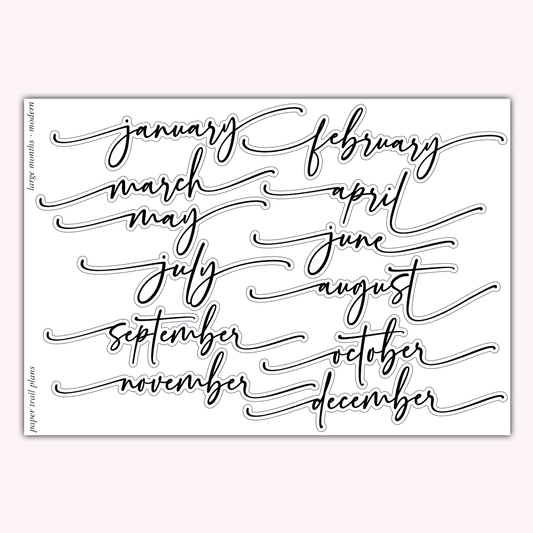 Large Months - Modern