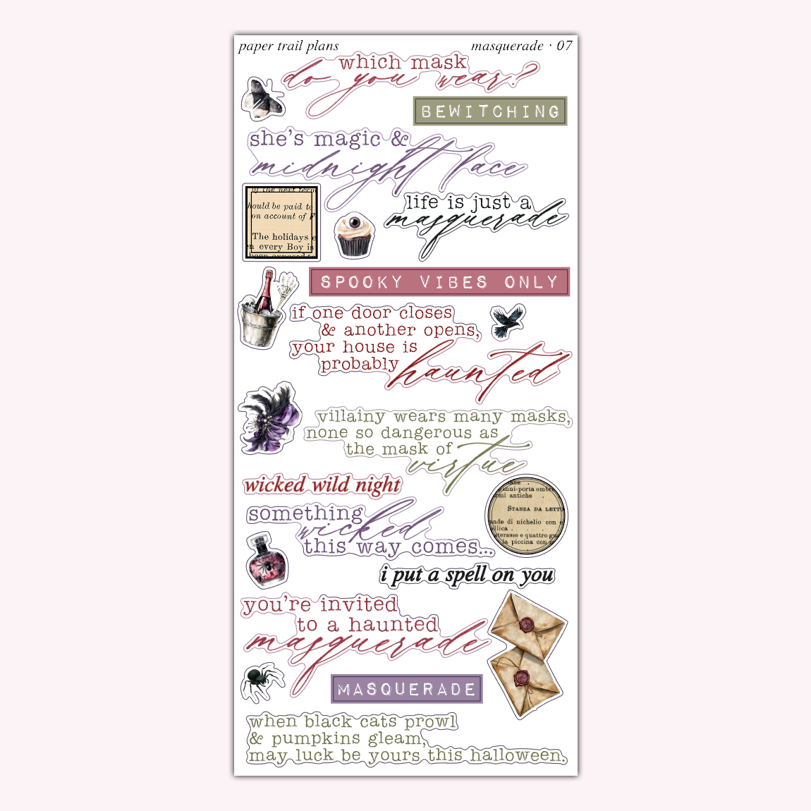 Masquerade Journaling Collection