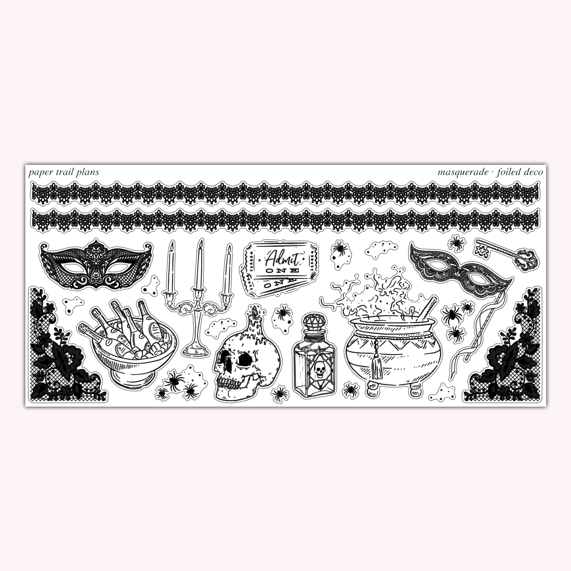 Masquerade - Foiled Deco