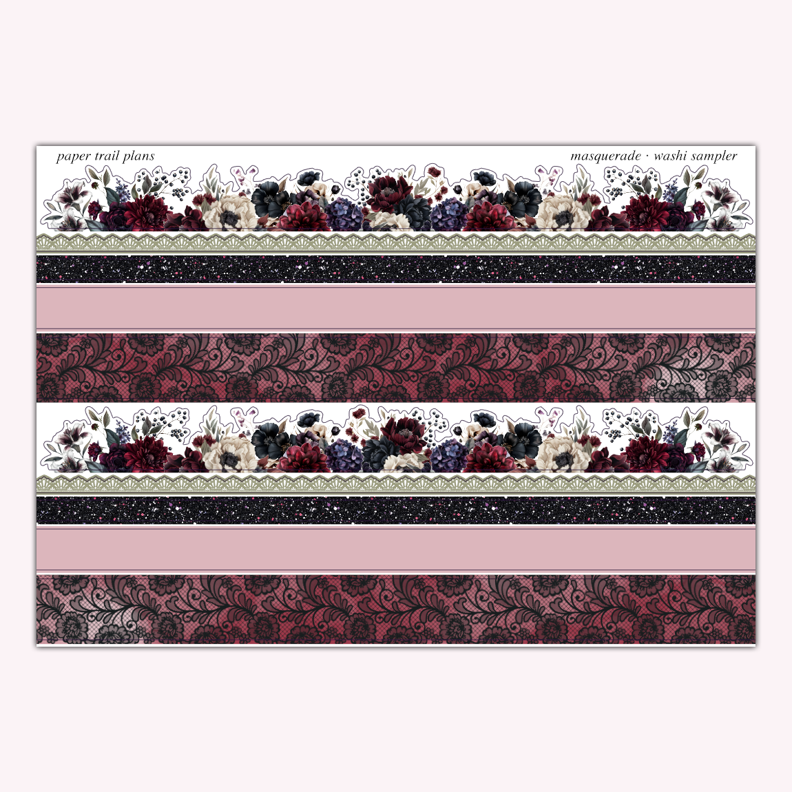 Masquerade - Washi Sampler