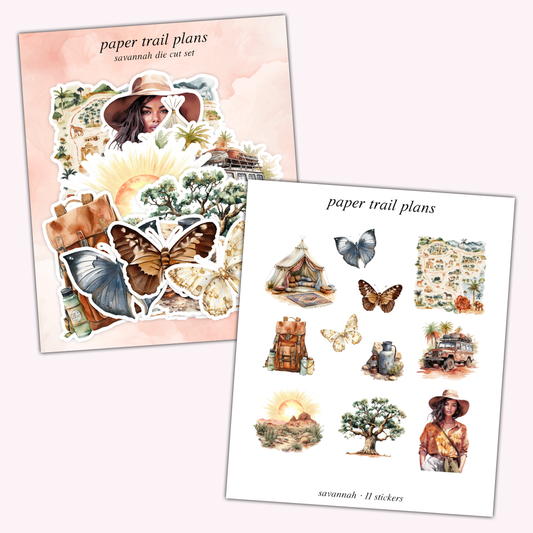 Savannah Die Cut Sticker Set