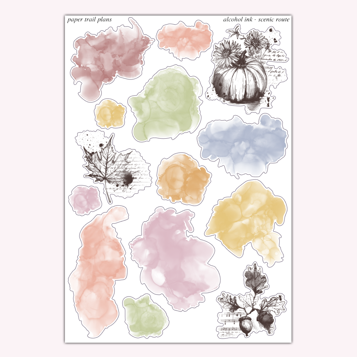 Scenic Route - Alcohol Ink