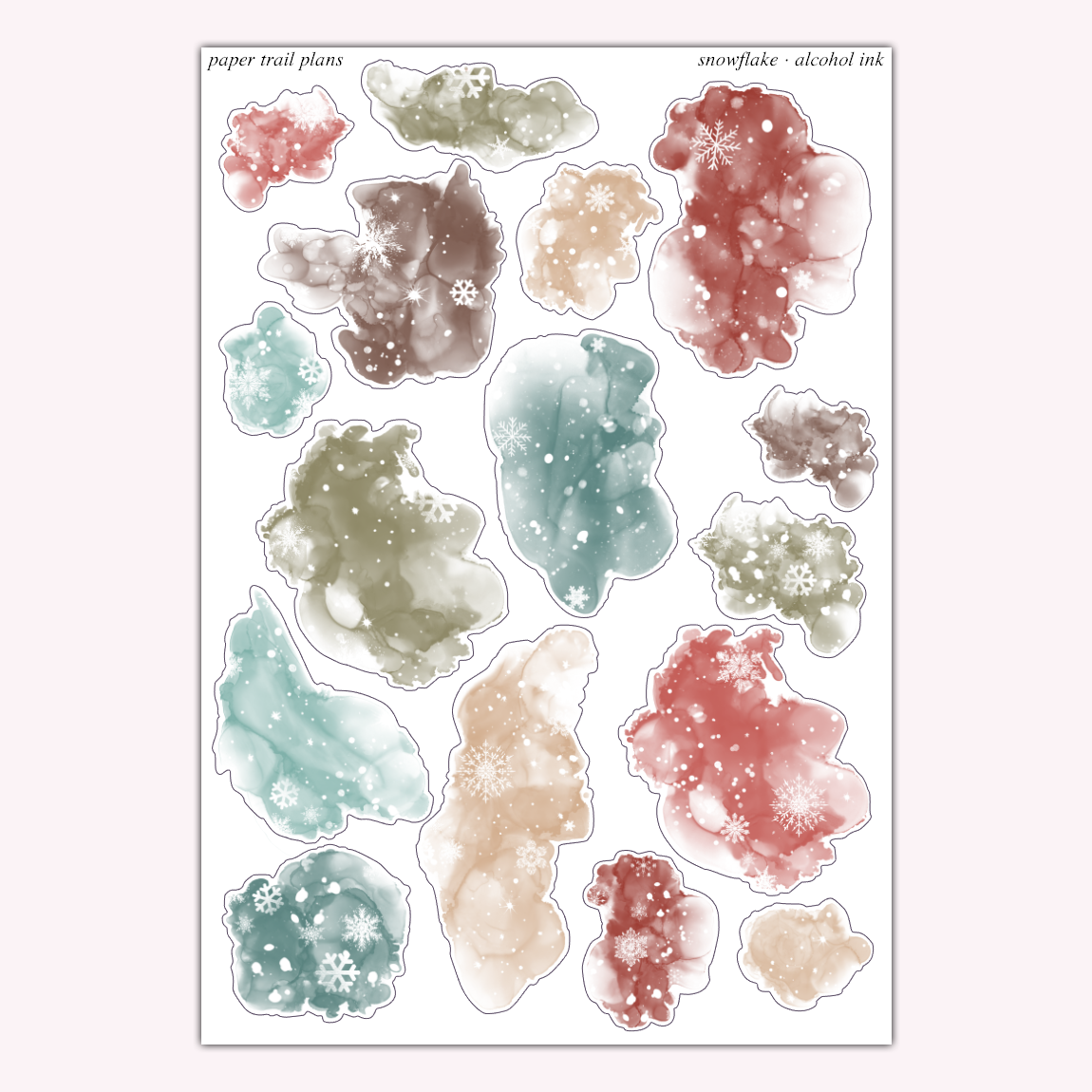 Alcohol Ink - Snowflake