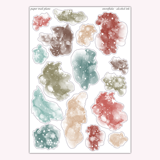 Alcohol Ink - Snowflake