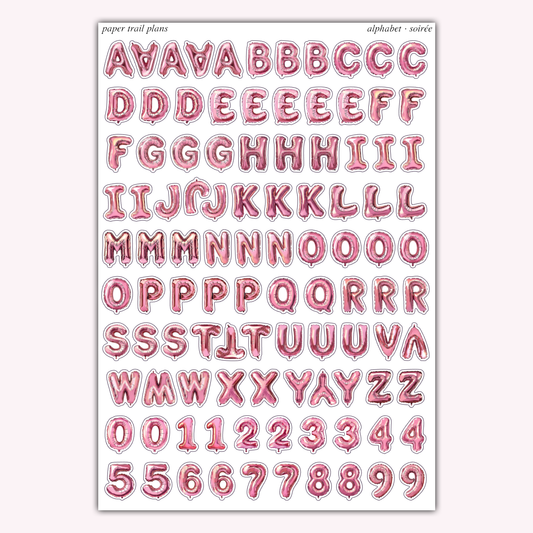 Soirée - Alphabet