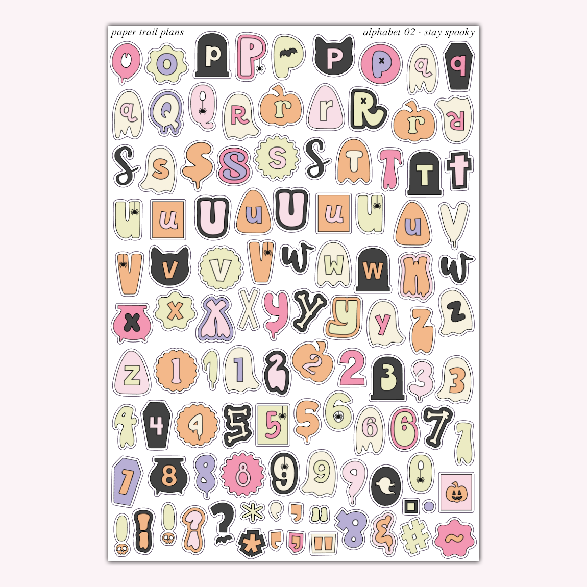 Stay Spooky - Alphabet