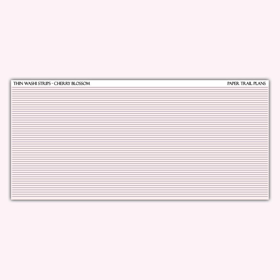 Thin Washi Strips