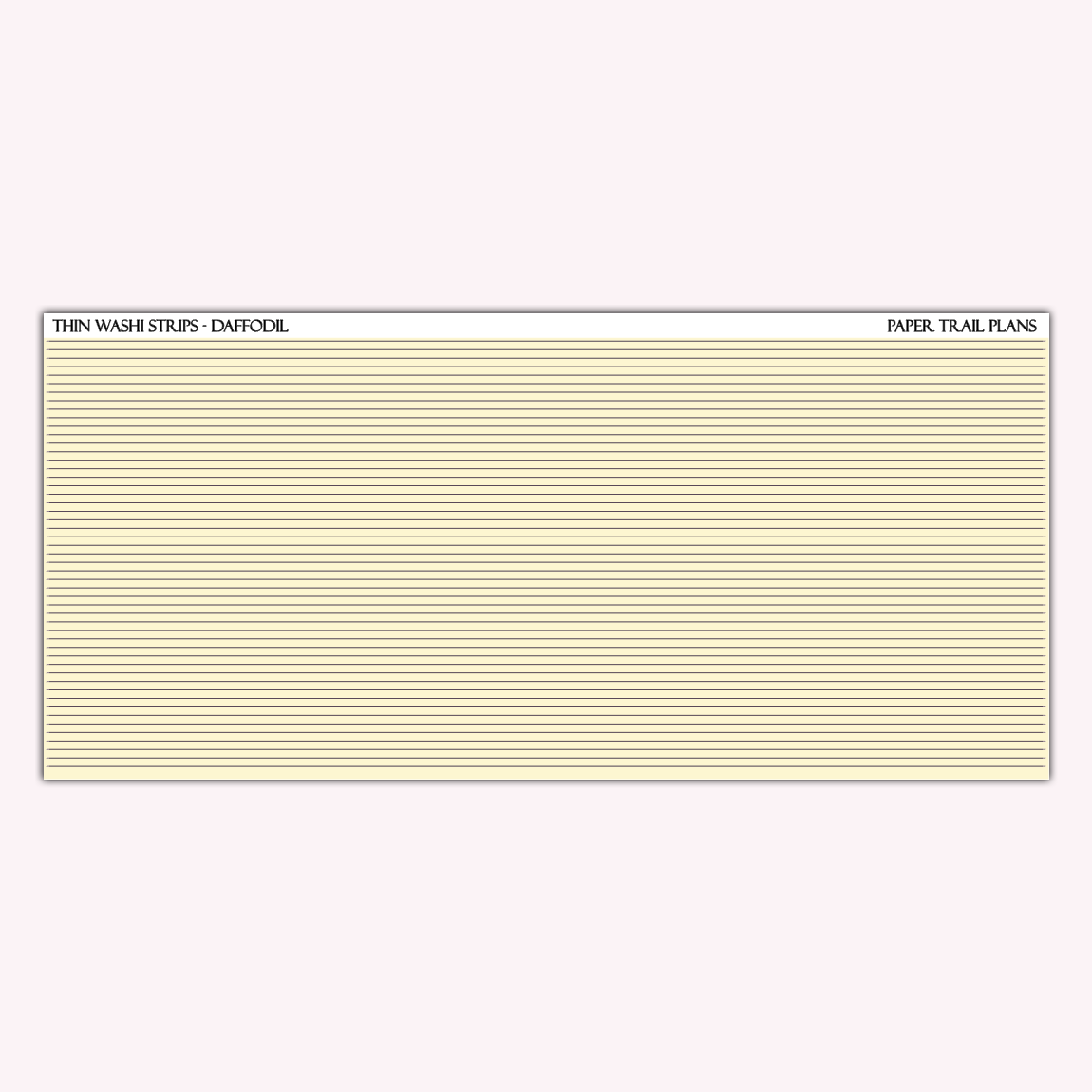 Thin Washi Strips - Spring Palette